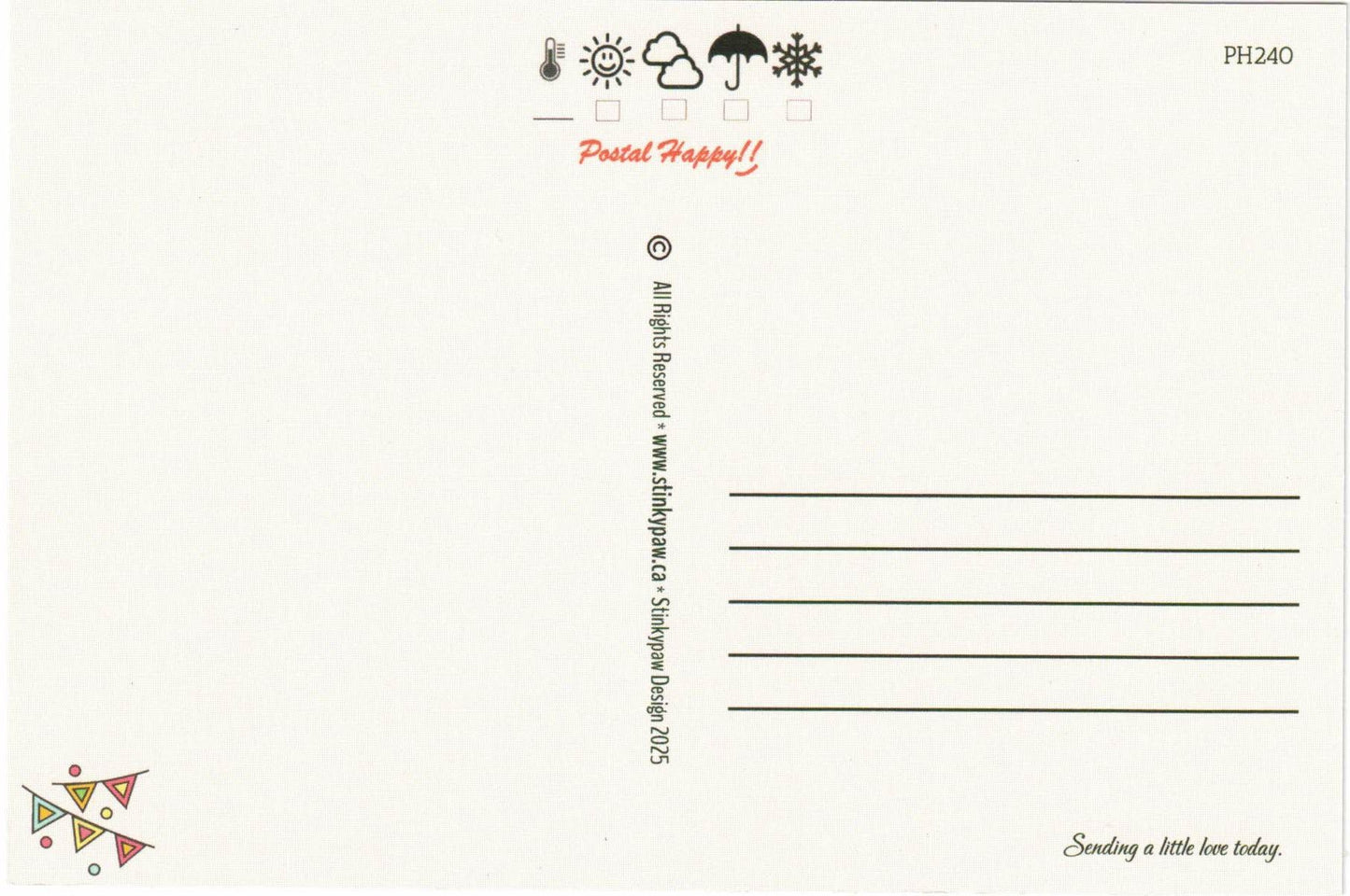 Birthday Stamps Postcard