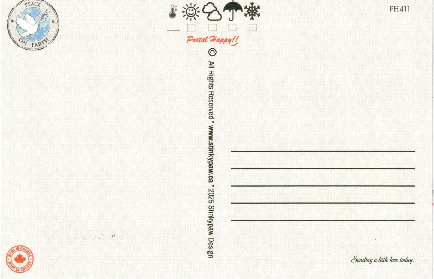 Let's Make Peace Postcard