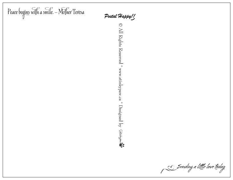 "Keep Calm and Smile" Postcard