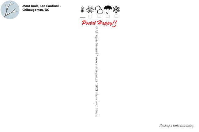 Snowy Scenery Postcard