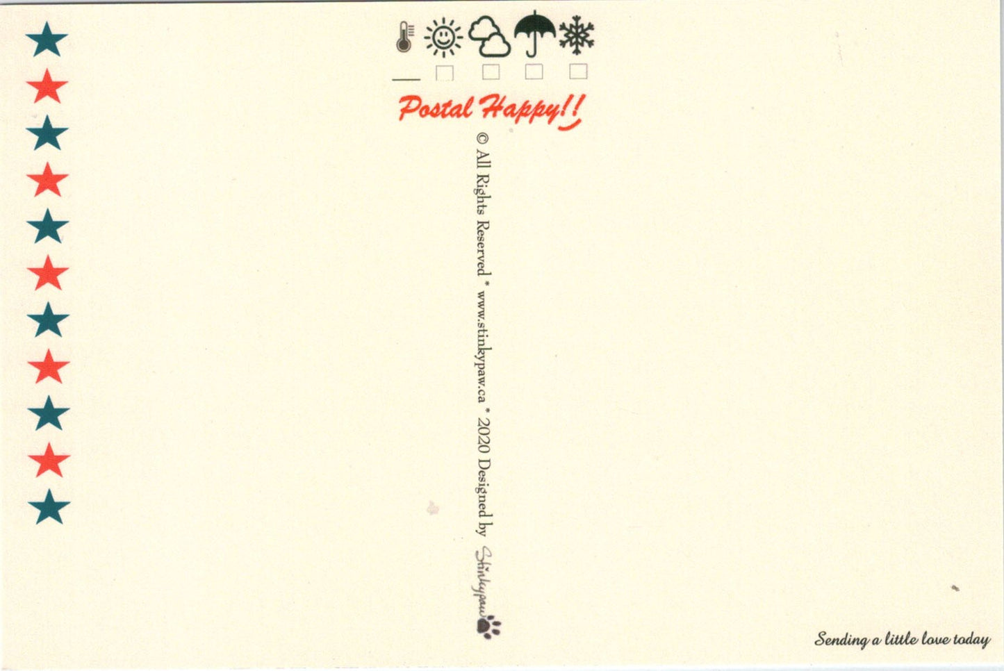 International Sports Stamps Postcard