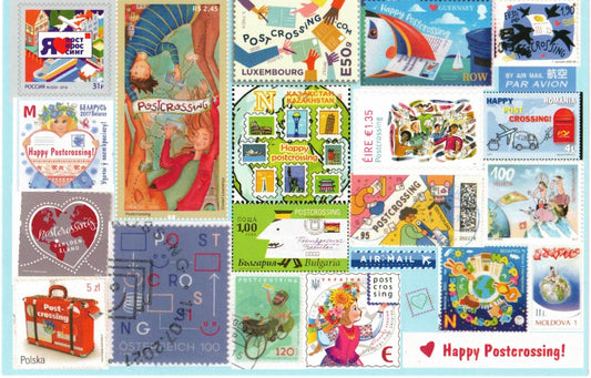 Postcrossing Stamps Postcard