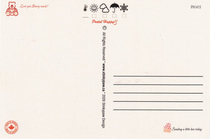 Beary Much Valentine Postcard
