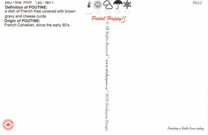 "Keep Calm & Eat a Poutine" 4.0 Postcard