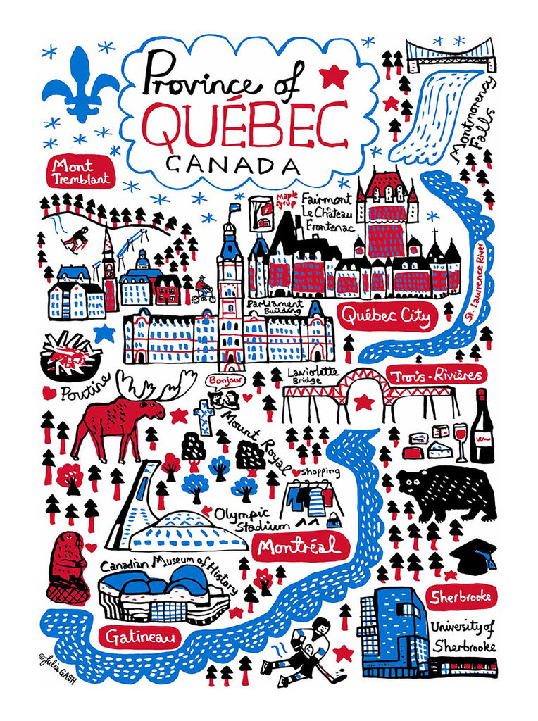 Province of Québec Cityscape Postcard