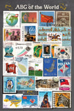 ABC Stamps of the World Postcard