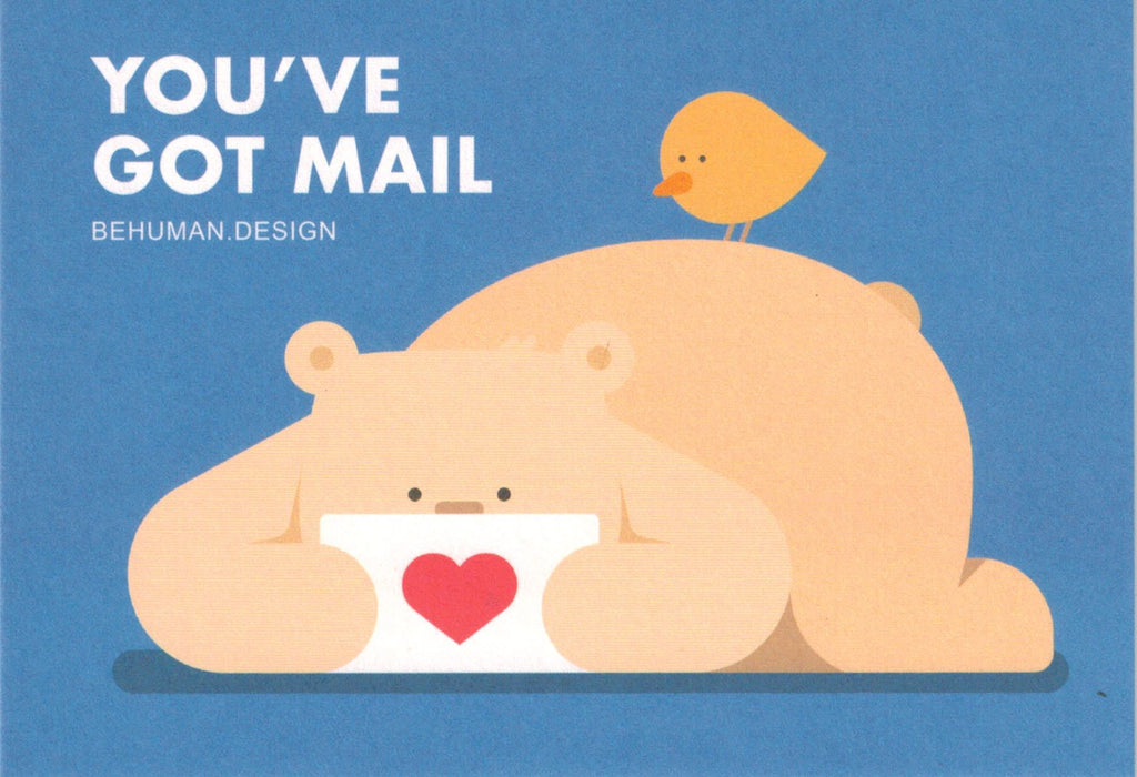 Bear - You've Got Mail - Postcard