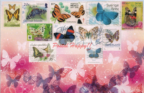 Collage Timbres Papillons