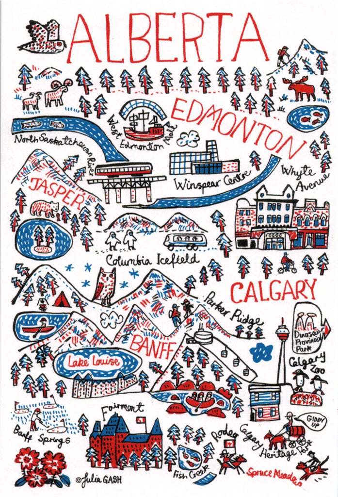 Alberta Cityscape Postcard