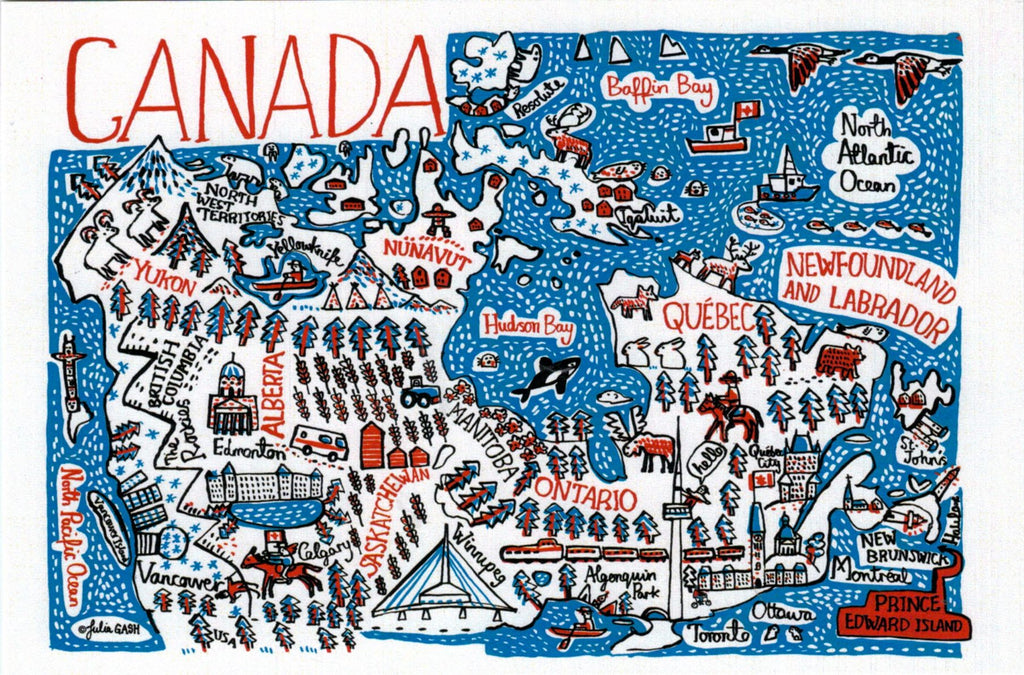 Canada Cityscape Postcard