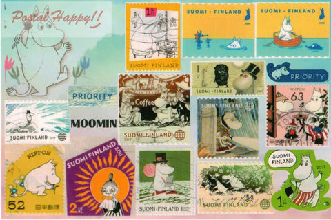 Collage Timbres Moomin