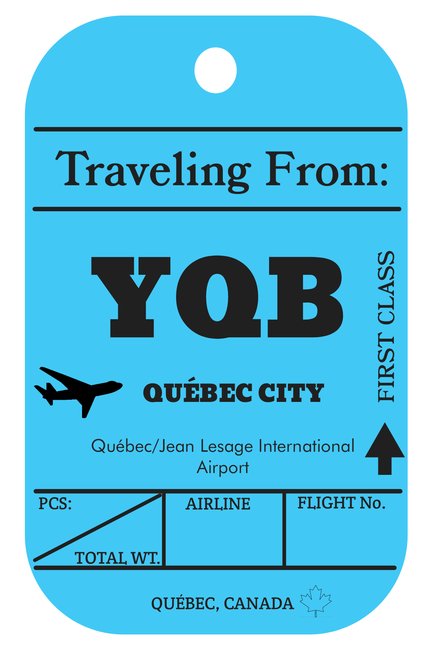 YQB Tag Postcard